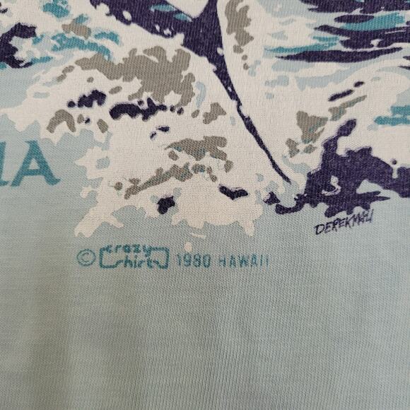 Vintage 80s Kailua Kona Marlin Country Crazy-Shirts Shirt XL 24x28 USA - Picture 4 of 16